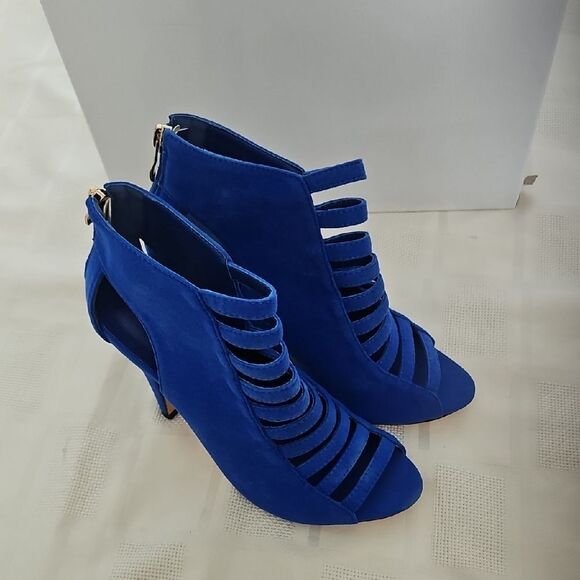 Eric Michael Blue Strappy Heels - Picture 14 of 15